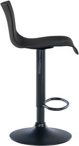 Tabouret de bar Branford Lot de 2 Noir - Matière plastique