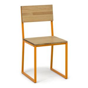 Lot de 2 chaises Oxford 40x40x86cm AM-EV Jaune - Bois massif - Bois/Imitation - 40 x 86 x 40 cm