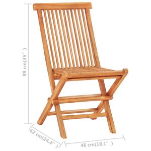 Bistro-Set (3-teilig) 48997 Braun - Massivholz - Holzart/Dekor - 60 x 65 x 60 cm