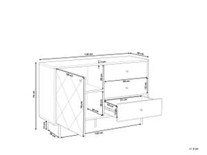 Buffet PALMER 120 x 76 cm