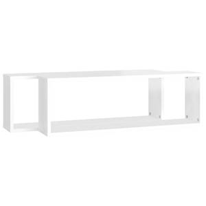 Étagère murale (lot de 2) 3016486-1 Blanc brillant - 80 x 27 x 15 cm - Nombre de pièces dans le lot : 2