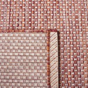 In & Outdoor Teppich Como Beige - Rot - 160 x 230 cm