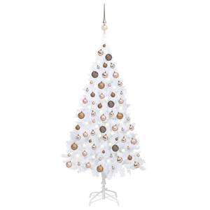 Sapin de noël artificiel Rosé - Blanc - 60 x 120 x 60 cm