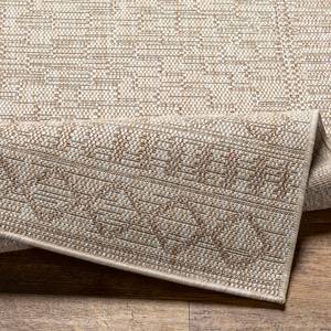 Outdoorteppich KURA Beige - Braun - Kunststoff - Textil - 160 x 1 x 213 cm