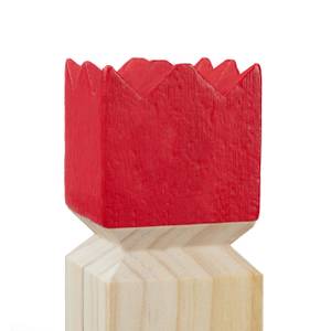 Kubb Wikingerspiel Braun - Rot - Holzwerkstoff - 5 x 5 x 30 cm