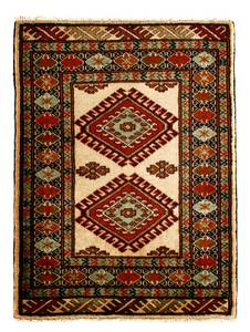 Turkaman - 94x67cm Beige - Naturfaser - 67 x 1 x 94 cm