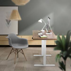 Elektrischer Schreibtischgestell Weiß Weiß - Metall - 130 x 123 x 57 cm