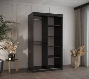 SCHWEBETÜRENSCHRANK PLECIONKA Breite: 100 cm - Schwarz