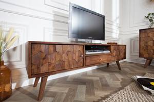 TV-Board MYSTIC LIVING Braun - Massivholz - Holzart/Dekor - 140 x 45 x 35 cm
