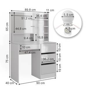Schminktisch Sherry 41297 90 x 40 cm