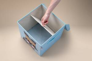 Lifeney Aufbewahrungsbox Deckel Waschbär Kunststoff - 33 x 3 x 38 cm