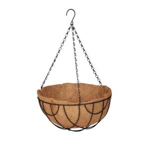 Suspension pour plantes en lot de 3 Noir - Marron - Métal - Fibres naturelles - 31 x 50 x 31 cm