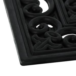 Stufenmatte Gummi Schwarz - Kunststoff - 75 x 1 x 25 cm
