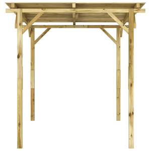 Gartenüberdachung 42958 Braun - Massivholz - Holzart/Dekor - 180 x 189 x 180 cm