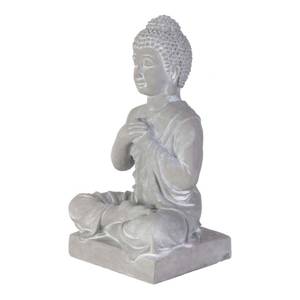 Bouddha assis ciment 27 cm Pierre - 17 x 27 x 12 cm