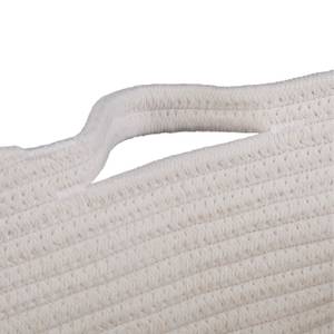 Panier de rangement en coton Noir - Blanc - Textile - 28 x 28 x 28 cm