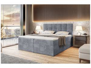 Boxspringbett Raco Grau - Breite: 160 cm - H4