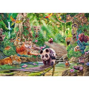 Puzzle S Sundram Asiatische Tierwelt Papier - 28 x 6 x 38 cm