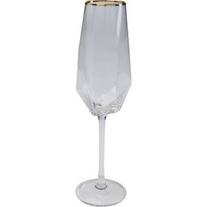 Verre à  Diamond Gold Rim Doré - Verre - 8 x 28 x 8 cm