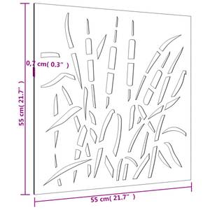 Garten Wanddekoration 824508 Braun - Metall - 55 x 1 x 55 cm