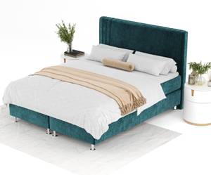 Boxspringbett Casone Türkis - Breite: 140 cm