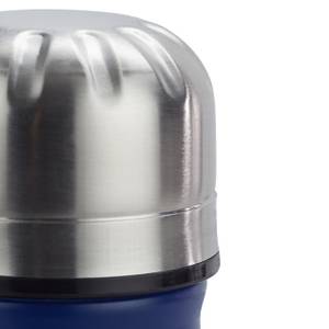 Gourde inox bouteille eau bleue lot de 2 Noir - Bleu foncé - Argenté