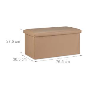 Banc cuir synthétique Beige