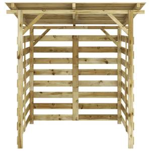 Holzunterstand 43325 Braun - Massivholz - Holzart/Dekor - 180 x 189 x 180 cm