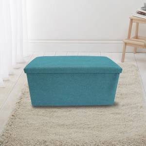 Repose-pieds Euforbia Turquoise - Textile - 38 x 38 x 76 cm