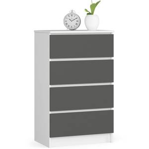 Commode K60 4S CLP Graphite - Gris - Blanc