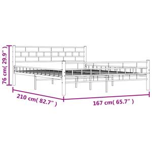 Bettgestell M668698 Weiß - Breite: 167 cm