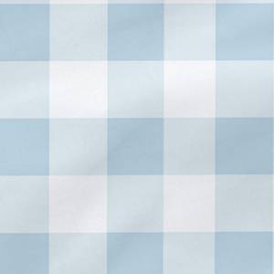 Vichy Kissen wolke Blau 50x50 cm Blau - Textil - 1 x 50 x 50 cm