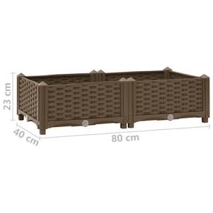 Hochbeet M625839 Braun - 80 x 23 x 40 cm