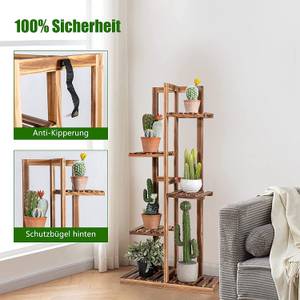 Pflanzenständer mit 5 Ebenen Braun - Holzwerkstoff - 21 x 103 x 50 cm