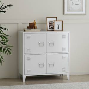 Armoire de bureau métallique Hamina Blanc