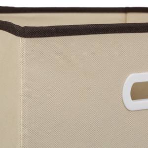 6 x Faltbox beige Beige - Cremeweiß