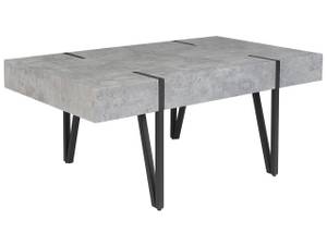 Table basse ADENA Noir - Gris - Gris lumineux