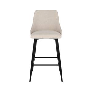 Tabouret de bar Pipo (Lot de 2) Beige