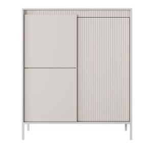 Highboard Falsetto Beige - Holzwerkstoff - 104 x 124 x 40 cm