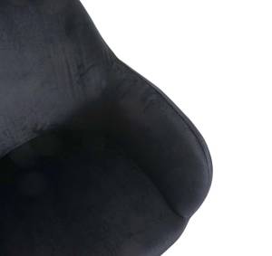 Chaise capitonnée F18 (lot de 6) Noir