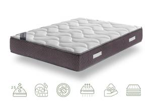 Matelas 135x200  25 cm GRAFENO DELUXE Blanc - Textile - 135 x 25 x 200 cm