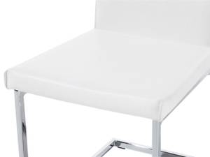 Chaise de salle à manger ROCKFORD Argenté - Blanc