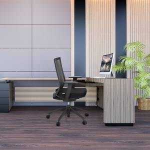 Profi Bürostuhl ASPEN Schwarz - Textil - 63 x 106 x 55 cm