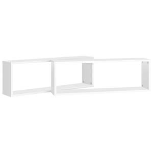 Étagère murale (lot de 2) 3016486-1 Blanc - 80 x 27 x 15 cm - Nombre de pièces dans le lot : 2