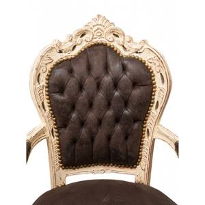 Fauteuil Baroque - LOUIS XVI Marron