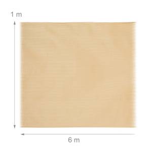 Zaunblende beige 1 m hoch Beige - Kunststoff - 600 x 100 x 1 cm