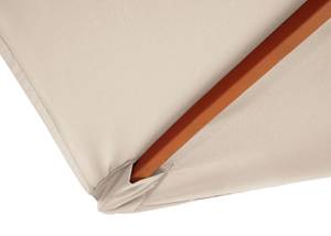 Sonnenschirm Florida 3x4m Weiß - Textil - Holz teilmassiv - 400 x 295 x 300 cm