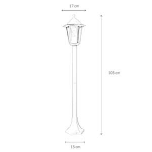 Stehlampe Außen PARIS Schwarz - Höhe: 105 cm