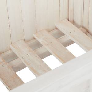 Rankkasten Holz in Weiß Weiß - Holzwerkstoff - 90 x 153 x 35 cm