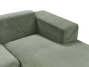 Ecksofa DOLVA Schwarz - Dunkelgrün - Grün